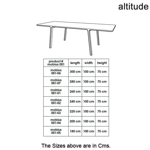 Mobius 001 Dining Table by Altitude