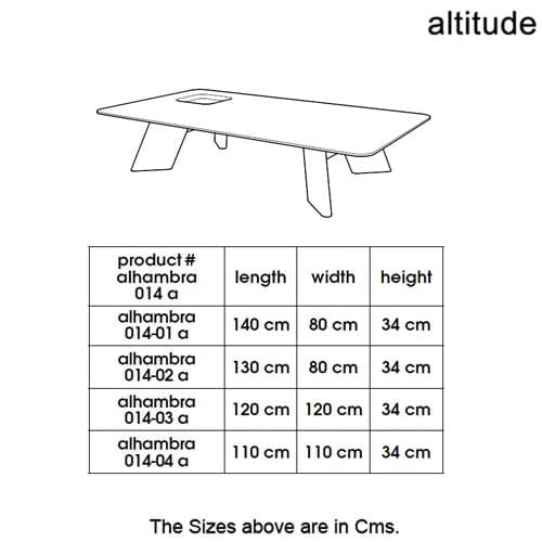 Alhambra 020 Coffee Table by Altitude