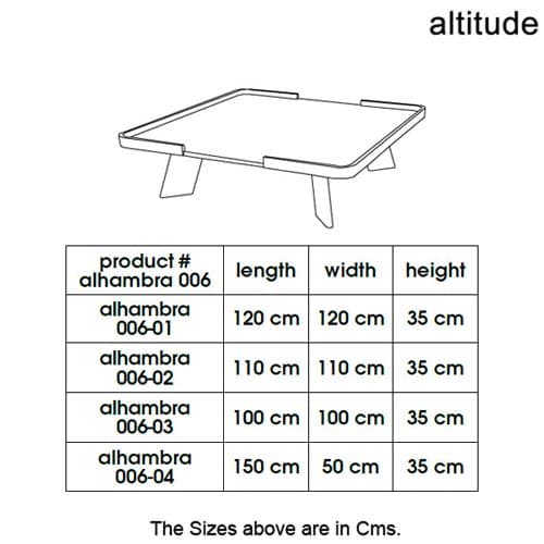 Alhambra 006 Coffee Table by Altitude