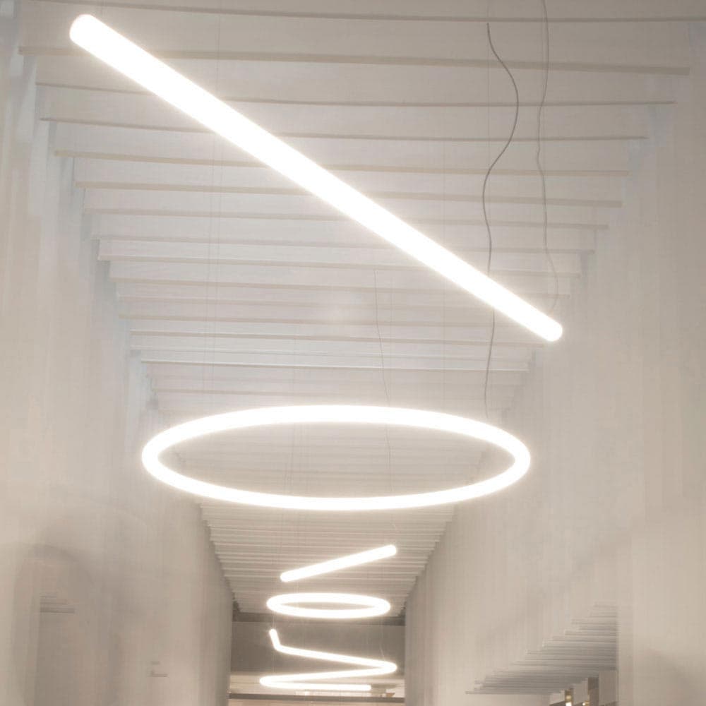 Alphabet Of Light Circular Suspension Lamp by Artemide