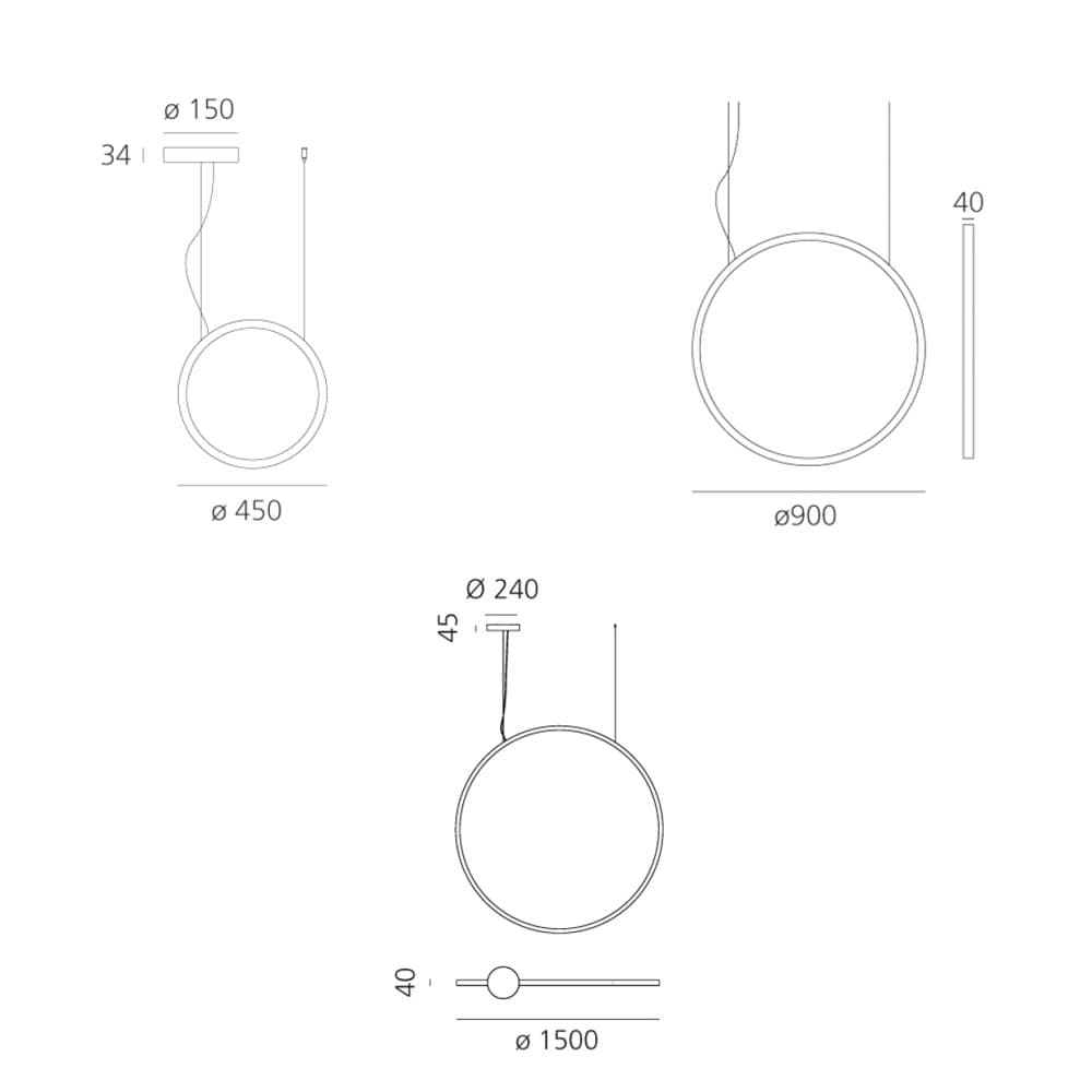 O Suspension Lamp by Artemide