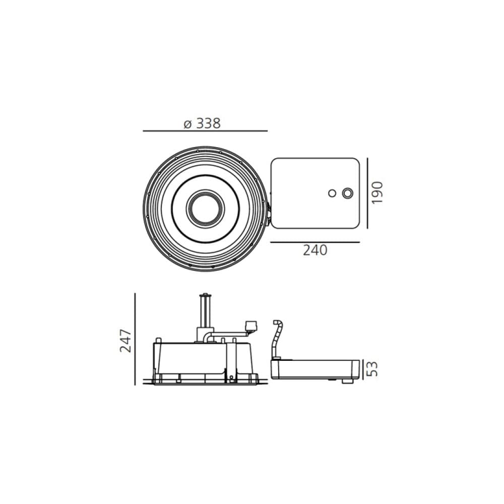 Lot Rgb White Recessed Ceiling Lamp by Artemide