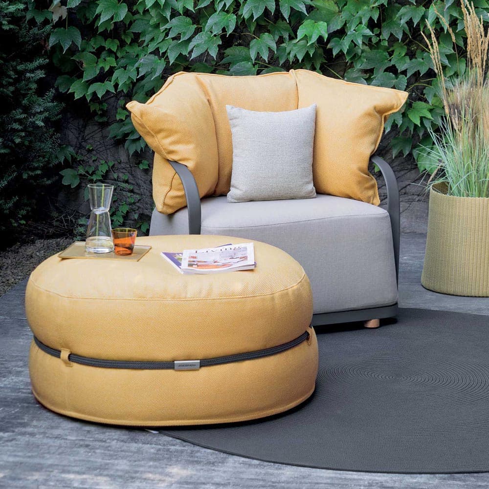 Ponente Outdoor Footstool by Atmosphera