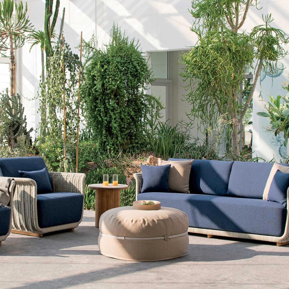 Ponente Outdoor Footstool by Atmosphera