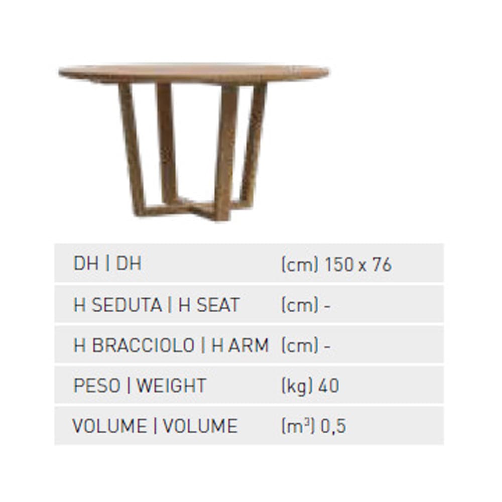 Desert Round Outdoor Table Atmosphera