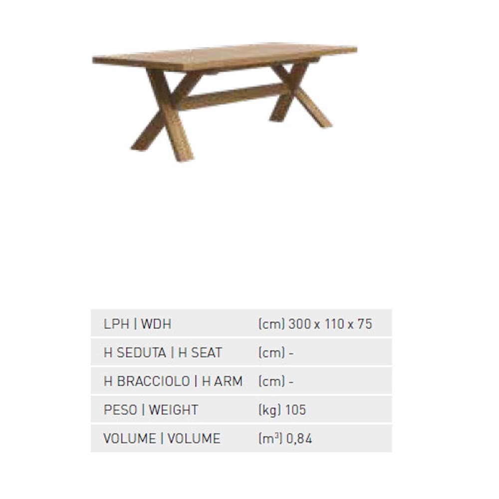 Typhoon 300 Outdoor Table Atmosphera