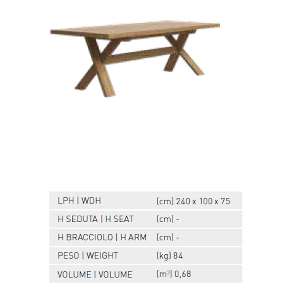 Typhoon 240 Outdoor Table Atmosphera