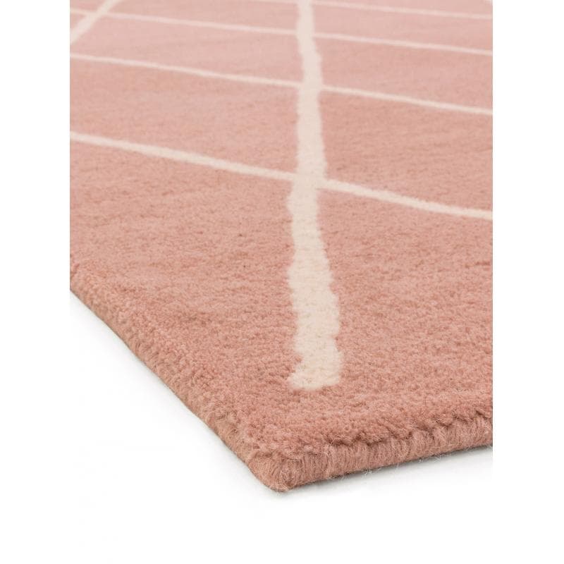 Albany Diamond Pink Rug by Attic Rugs