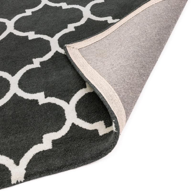 Albany Ogee Charcoal Rug by Attic Rugs