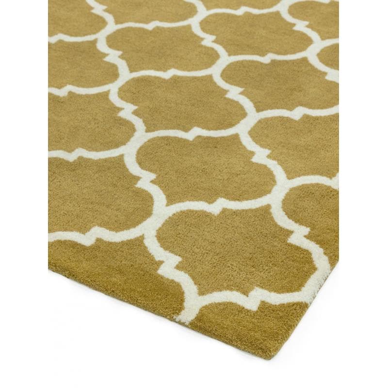 Albany Ogee Ochre Rug by Attic Rugs