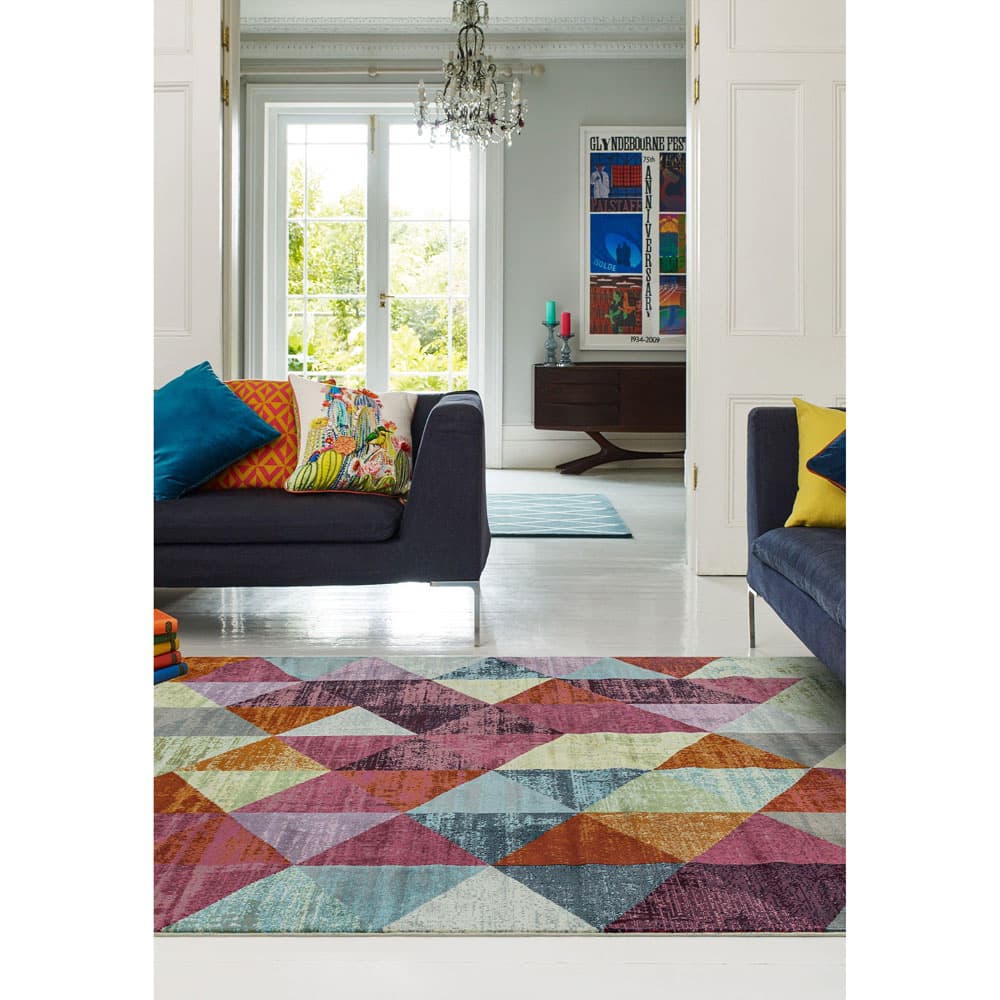 Amelie Am08 Harlequin Rug by Attic Rugs