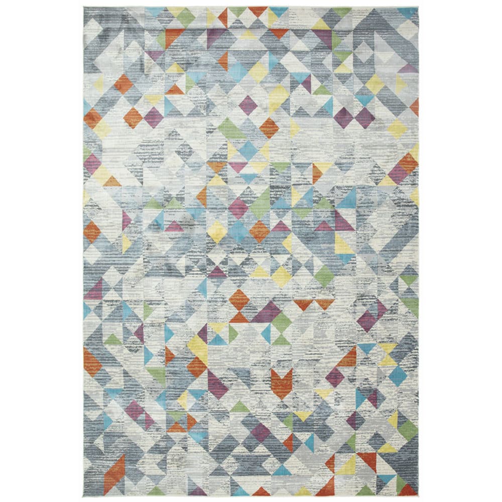 Amelie Am12 Rhombus Grey Rug by Attic Rugs