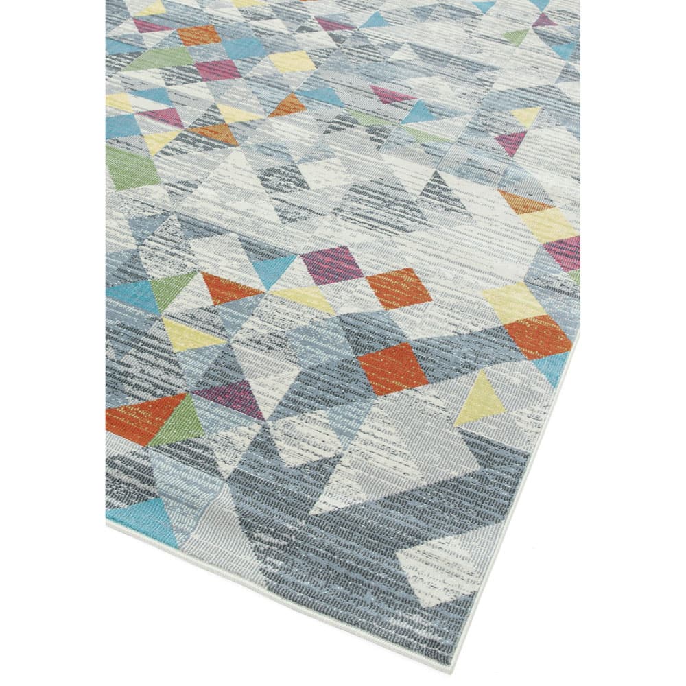 Amelie Am12 Rhombus Grey Rug by Attic Rugs