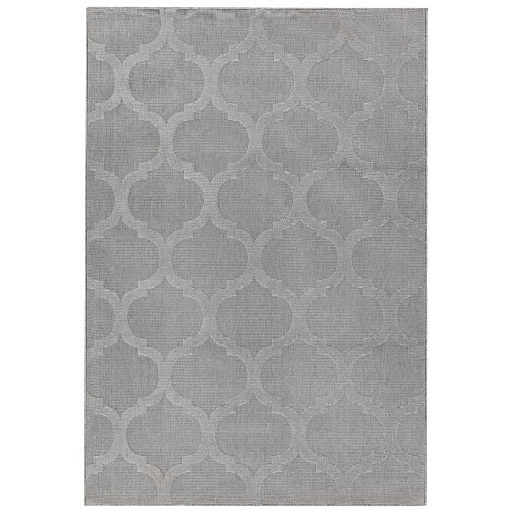 Antibes An01 Grey Trellis Rug by Attic Rugs