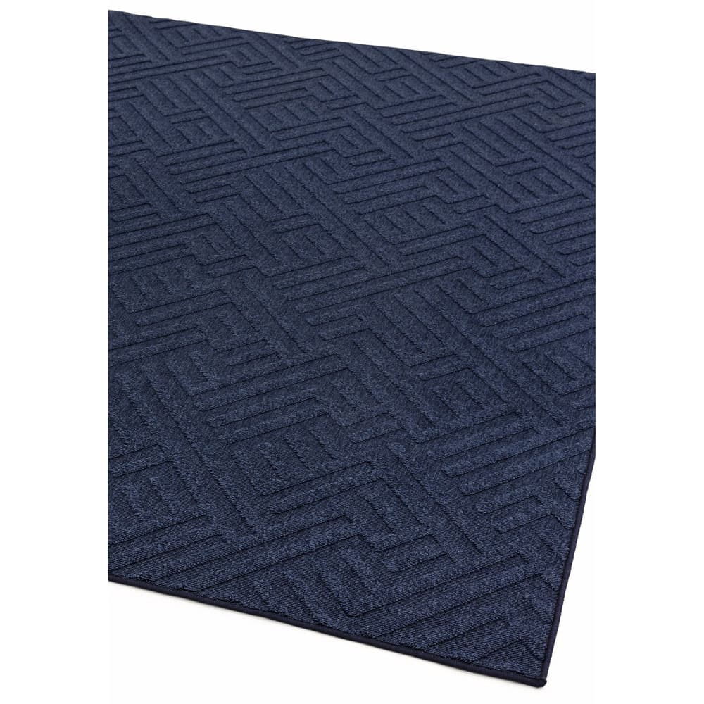 Antibes An05 Blue Linear Rug by Attic Rugs