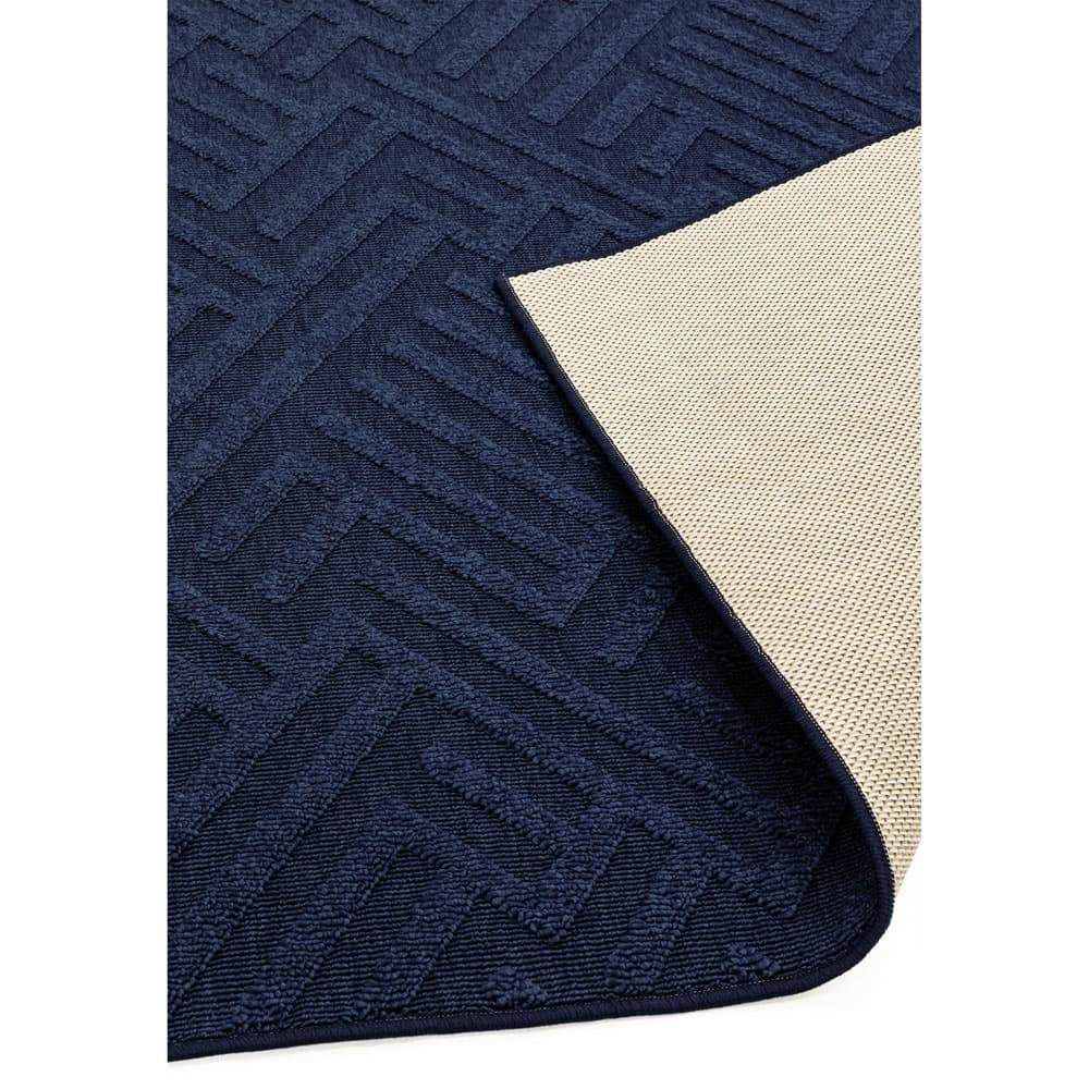 Antibes An05 Blue Linear Rug by Attic Rugs