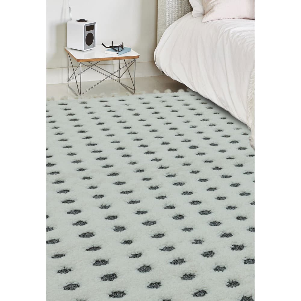 Ariana Ar05 Dotty Grey Rug by Attic Rugs