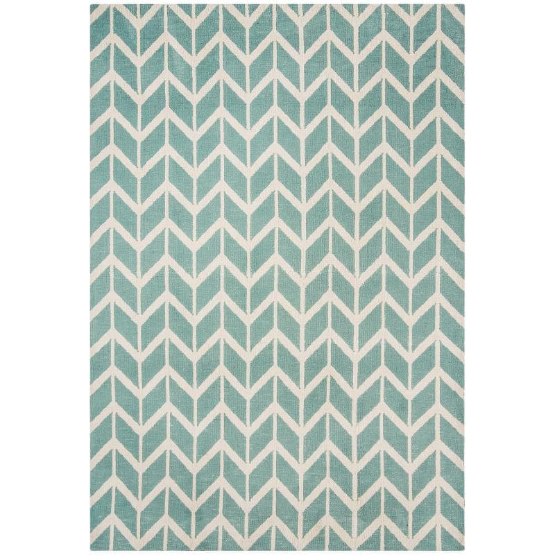 Arlo Chevron Blue Ar05 Rug by Attic Rugs