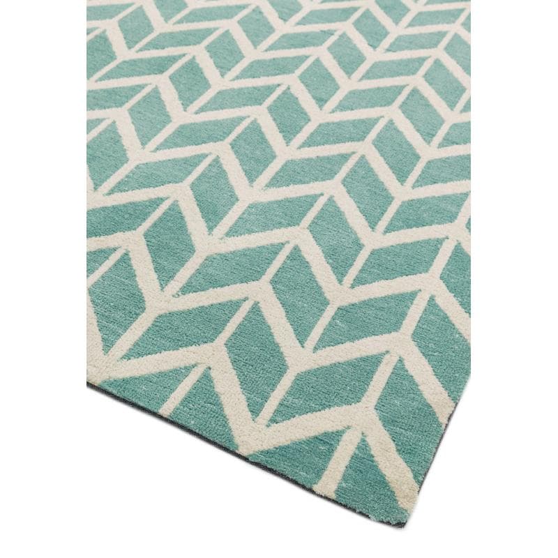 Arlo Chevron Blue Ar05 Rug by Attic Rugs