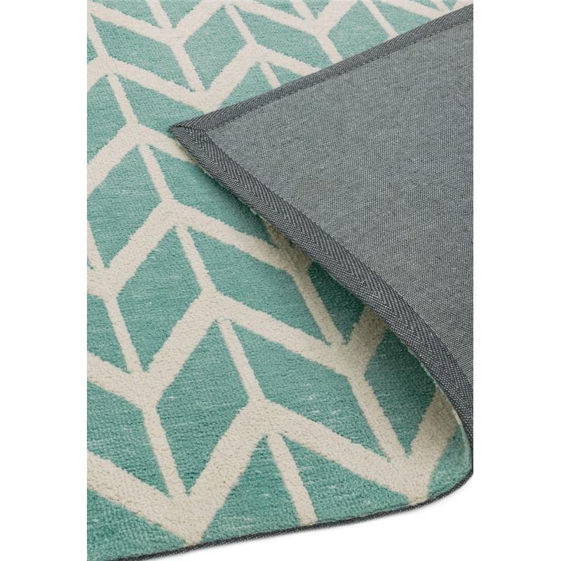 Arlo Chevron Blue Ar05 Rug by Attic Rugs