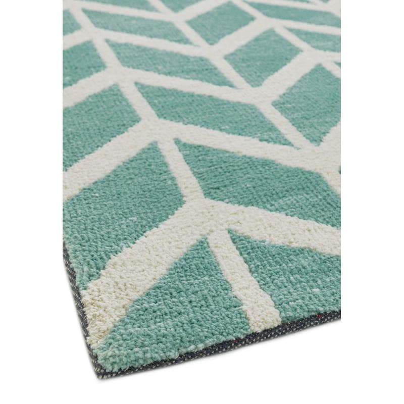 Arlo Chevron Blue Ar05 Rug by Attic Rugs