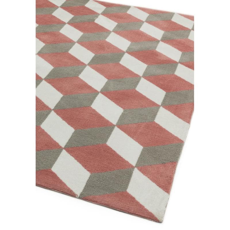 Arlo Pink Block Ar10 Rug by Attic Rugs