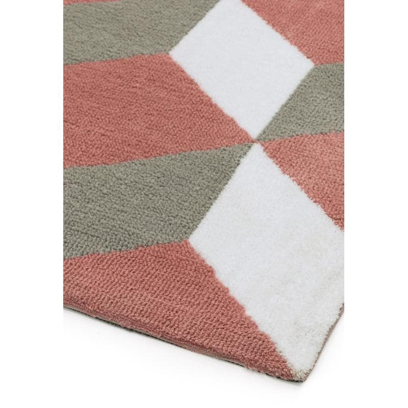 Arlo Pink Block Ar10 Rug by Attic Rugs