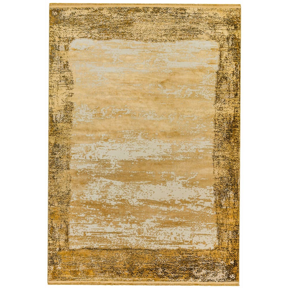 Athera At05 Gold Border Rug by Attic Rugs