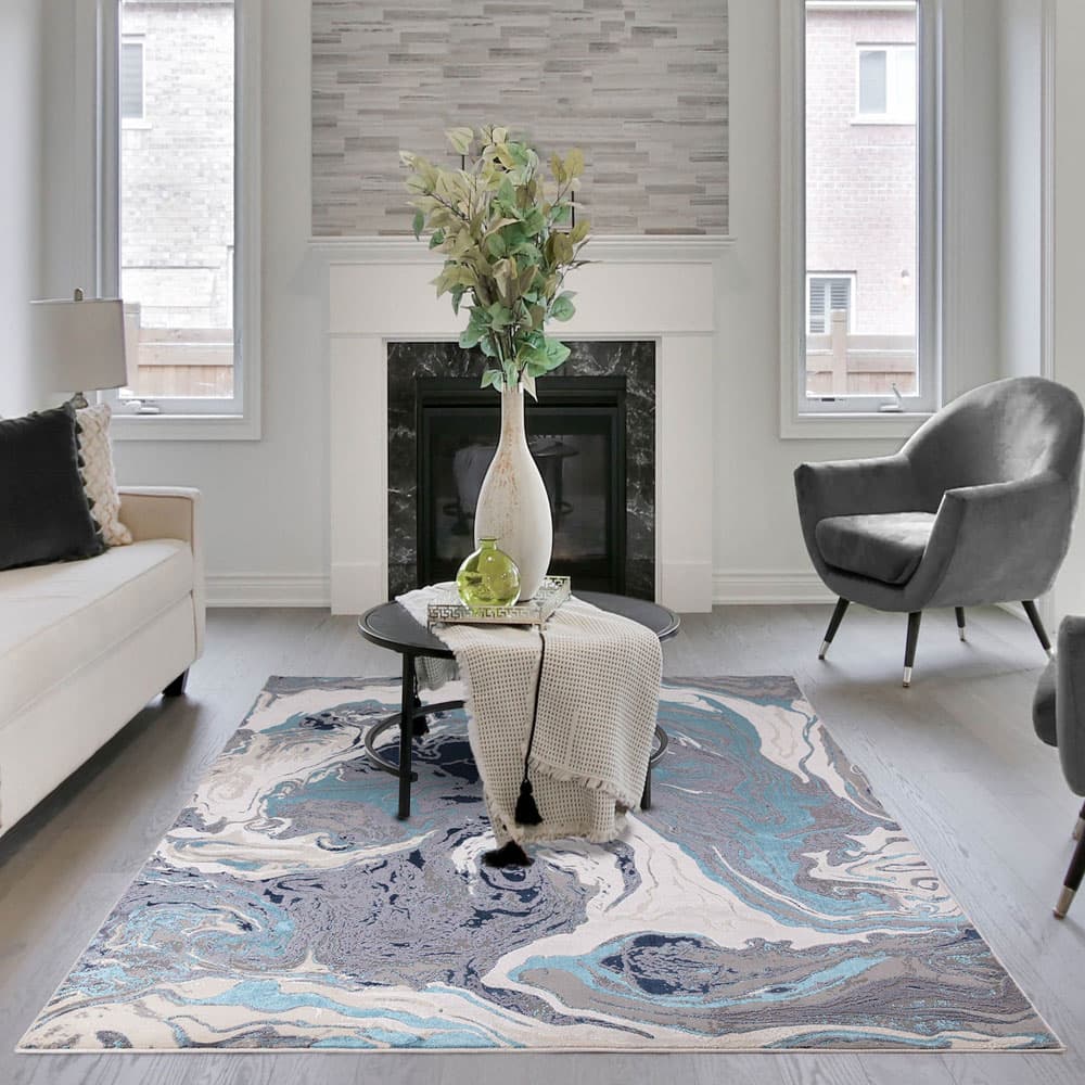 Aurora Au18 Ocean Rug by Attic Rugs