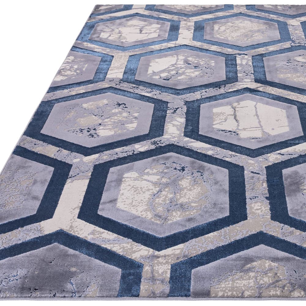 Aurora Au19 Hexagon Rug by Attic Rugs