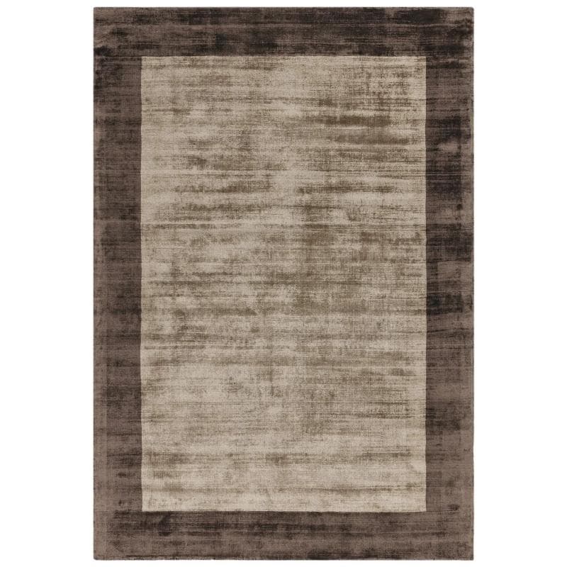 Blade Border Bb02 Chocolate/ Mocha Rug by Attic Rugs