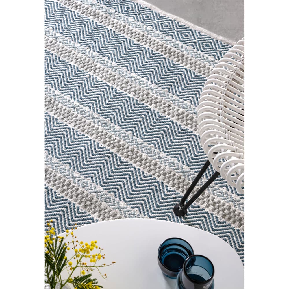 Boardwalk Blue Multi Rug by Attic Rugs