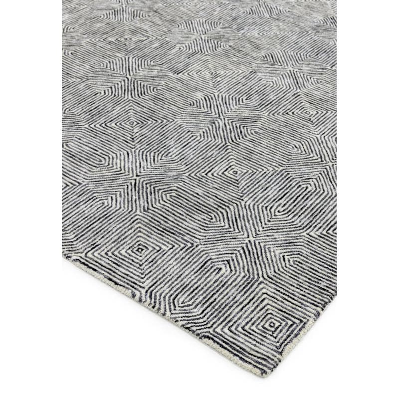 Camden Black/ White Rug by Attic Rugs