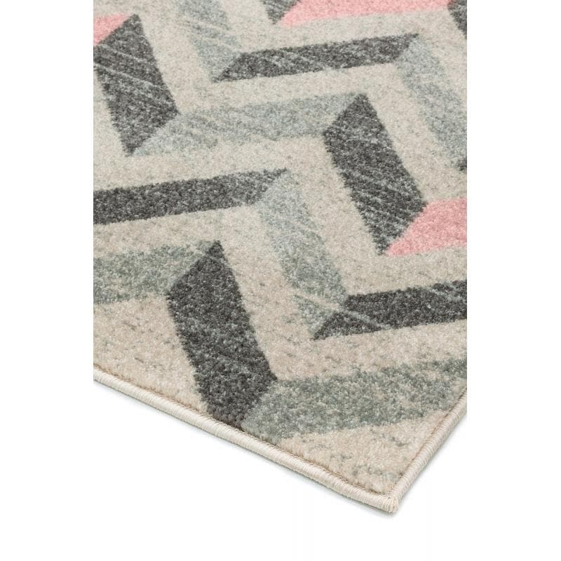 Colt Cl09 Chevron Pink Rug by Attic Rugs