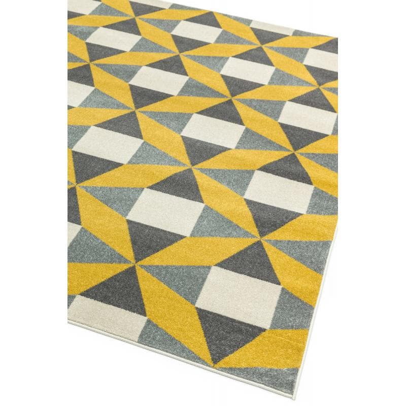 Colt Cl14 Fan Mustard Rug by Attic Rugs