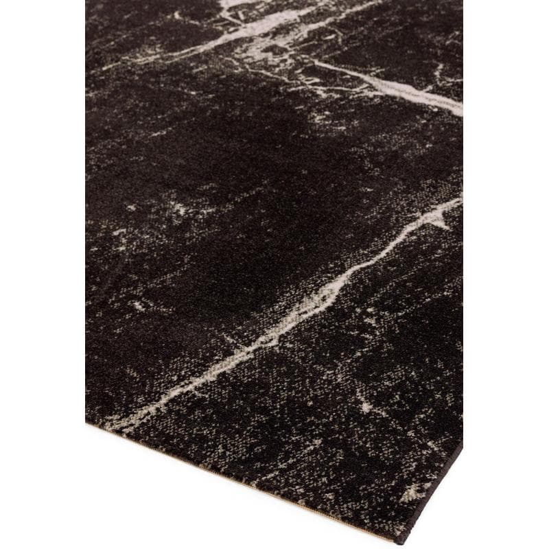 Cosmos 02 Black Marble Rug by Attic Rugs