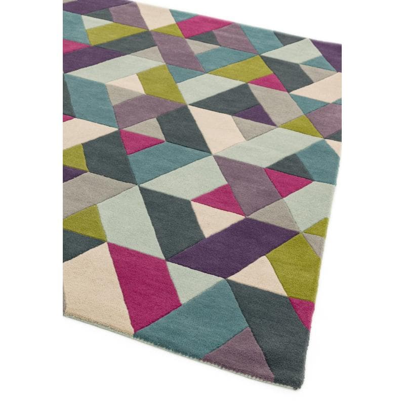 Funk Chevron Blue Green Rug by Attic Rugs