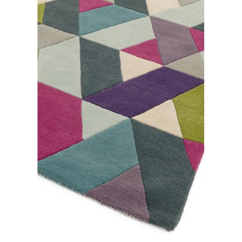 Funk Chevron Blue Green Rug by Attic Rugs