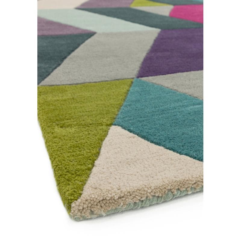 Funk Chevron Blue Green Rug by Attic Rugs