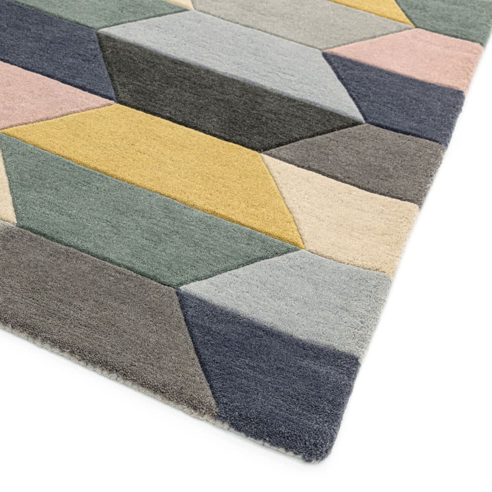 Funk Honeycomb Pastel Wool Runner Rug by Attic Rugs