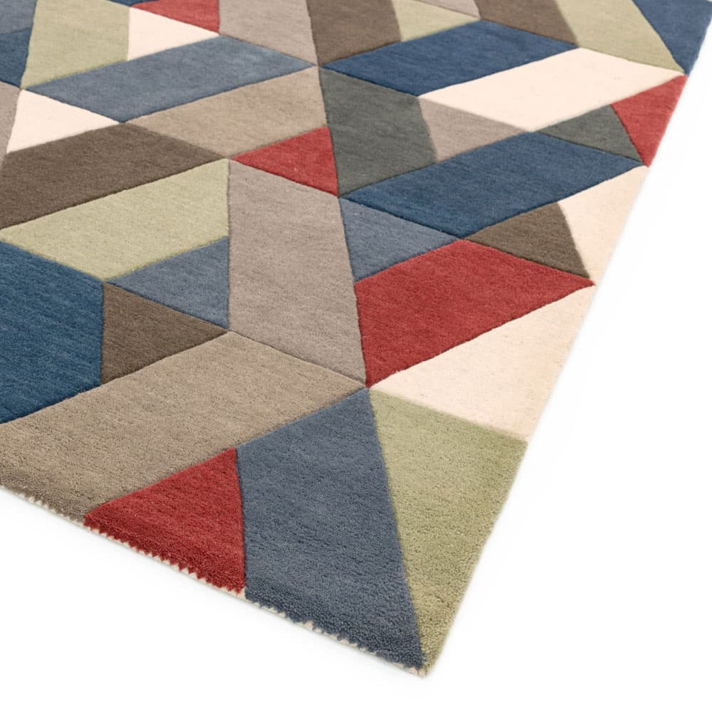 Funk Triangles Wool Runner Rug by Attic Rugs