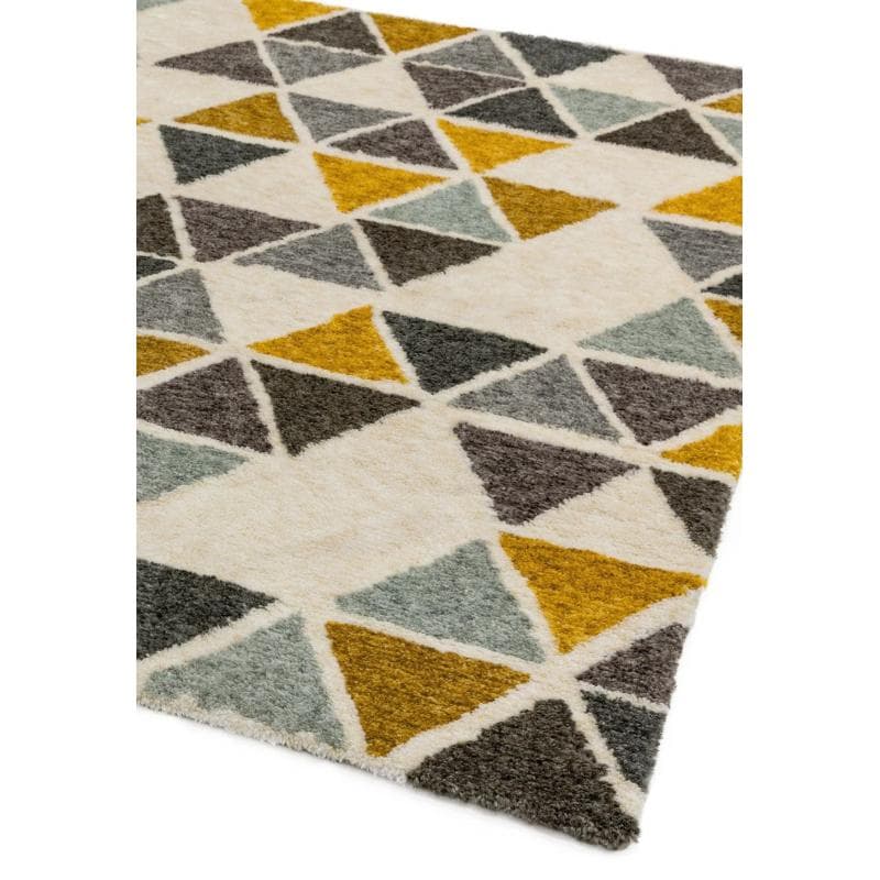 Gala Ga04 Yellow Triangle Rug by Attic Rugs