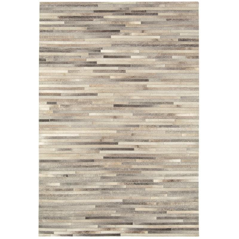 Gaucho Light Grey Stripe Rug by Attic Rugs