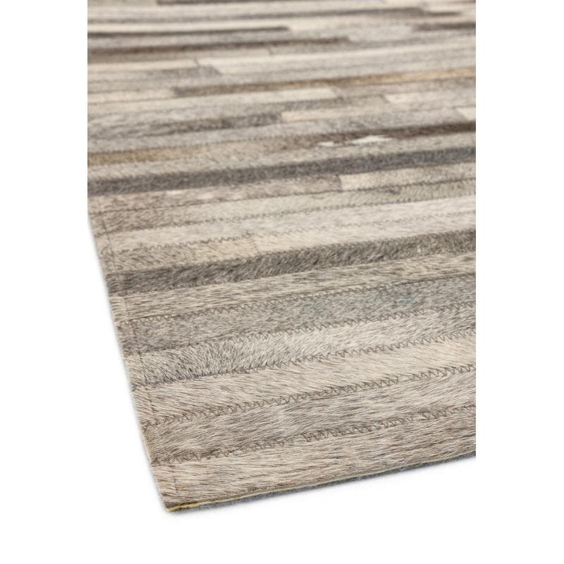 Gaucho Light Grey Stripe Rug by Attic Rugs