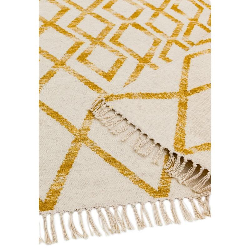 Hackney Diamond Yellow Rug by Attic Rugs