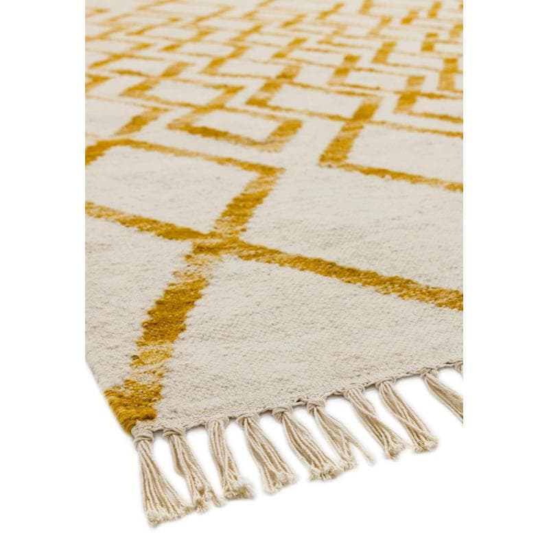 Hackney Diamond Yellow Rug by Attic Rugs