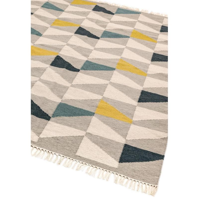 Hackney Geo Mustard Rug by Attic Rugs