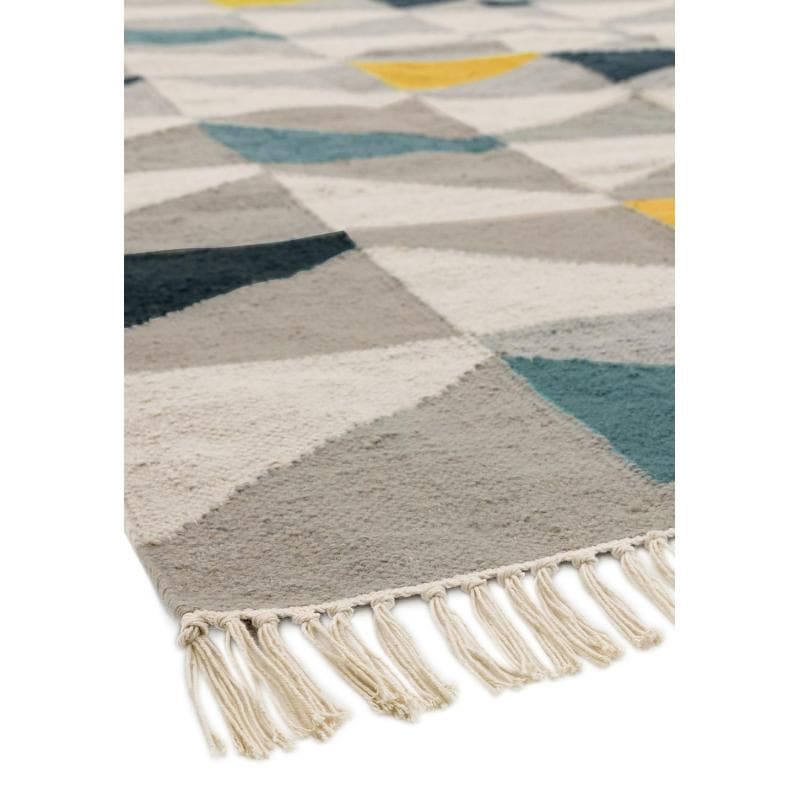 Hackney Geo Mustard Rug by Attic Rugs