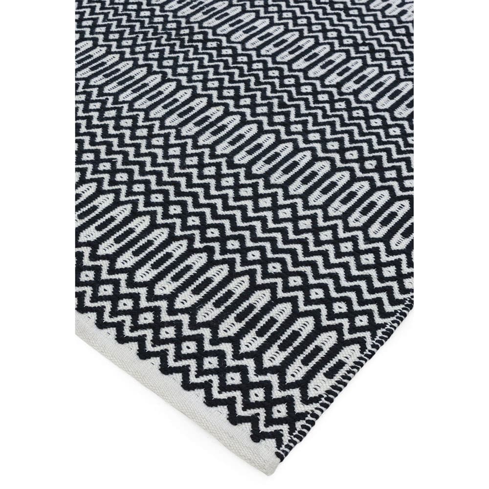 Halsey Black Rug by Attic Rugs