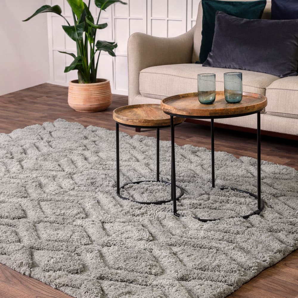 Harrison Silver Rug by Attic Rugs